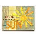 One Bella Casa One Bella Casa 0004-3691-25 9 x 12 in. Here Comes the Sun Solid Wood Wall Decor by Misty Diller 0004-3691-25